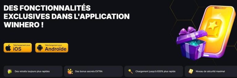Winhero Casino application mobile