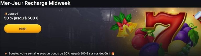 Winhero Casino bonus midweek