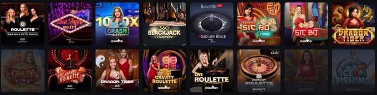 Winhero Casino jeux live