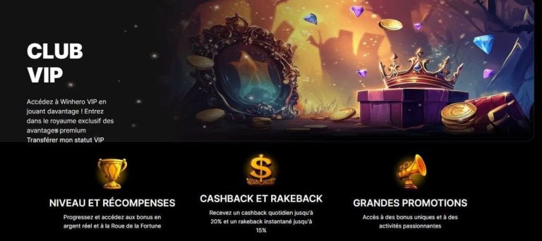 Winhero Casino programme VIP